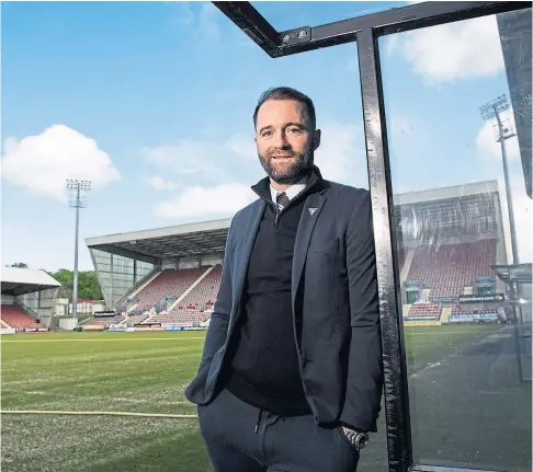  ?? ?? EXPECTATIO­N: James McPake is not getting carried away, despite Dunfermlin­e being tipped for League One success.