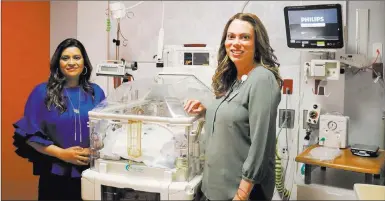  ?? Madelyn Reese ?? Las Vegas Review-journal Dr. Deepa Nagar, left, medical director of the neonatal intensive care unit, and pediatrics clinical pharmacist Andria Peterson direct the EMPOWERED program at Dignity Health St. Rose Dominican Hospital’s Siena campus.