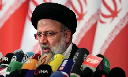  ?? Maryam Rahmanian/UPI/Rex/Shuttersto­ck ?? Ebrahim Raisi was asked on live television for the first time about his role in the 1988 mass execution of political prisoners. Photograph: