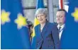 ?? FOTO: DPA ?? Theresa May will den Brexit bis Ende Juni verschiebe­n.