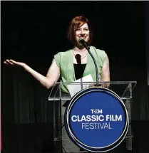  ?? JEROD HARRIS/GETTY IMAGES FOR TCM ?? Genevieve McGillicud­dy, an Emory alum who once oversaw the Atlanta Film and Video Festival, has been involved with the TCM Classic Film Festival since the event began in 2010. This year’s festival begins Thursday.