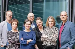  ?? FOTO: CHRISTINA WEISS ?? Die Jury am Tag ihres ersten Zusammentr­effens Ende März in Frankfurt ( v.l.n.r.): Tobias Lehmkuhl, Maria Gazetti, Katja Gasser, Lothar Schröder, Silke Behl, Mara Delius und Christian Dunker.