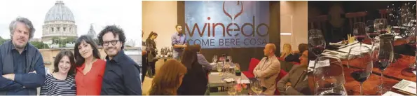  ??  ?? Lorenzo Contini in compagnia del Team Winedo