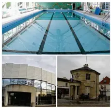  ??  ?? Les travaux à la piscine de Migneaux démarreron­t en 2022. Ceux du Forum Armand-peugeot en 2020 et ceux de l’octroi en 2017.