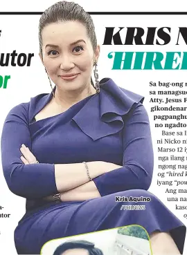  ?? / PHILNEWS ?? Kris Aquino