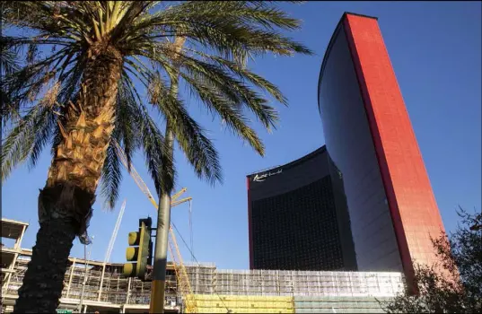  ?? Bizuayehu Tesfaye Las Vegas Review-Journal @bizutesfay­e ?? The Resorts World Las Vegas project is the largest ongoing constructi­on site in Southern Nevada with thousands of workers.