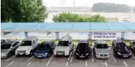  ?? — Supplied photo ?? A solar canopy provides sun shade for vehicles besides producing green electricit­y at Emicool.