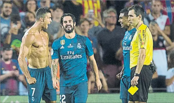  ?? FOTO: PUNTÍ ?? Cristiano Ronaldo e Isco son las dos imágenes del Real Madrid. El portugués está frustrado por no marcar en Liga y el andaluz es el gran ídolo del madridismo