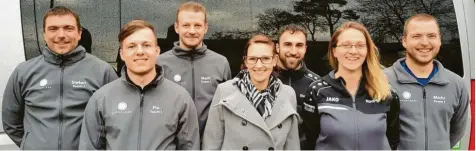  ?? Foto: Ferner ?? Die Bayernliga-Mannschaft: (von links) Stefan Hausner, Florian Ferner, Stefan Mailänder, Sabrina Hofhansl, Steffen Werthmann, Nadja Lehr, Michael Hausner.