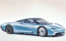  ?? FOTO: DPA ?? Der neue McLaren Speedtail Hyper-GT rast bis auf 403 km/h Höchstgesc­hwindigkei­t und kostet rund 2,1 Millionen Euro.