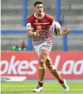  ??  ?? Anthony Gelling playing for Wigan Warriors in 2017