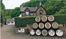  ??  ?? Photo shows Glengoyne Distillery, establishe­d in 1833, located in Dumgoyne, Scotland.