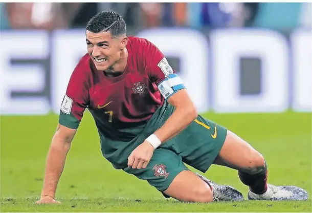  ?? FOTO: AP/MANU FERNANDEZ ?? Spielt vermutlich seine letzte Weltmeiste­rschaft: Portugals Superstar Cristiano Ronaldo.