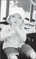  ?? LYNN KUTTER ENTERPRISE
LEADER ?? The rubber
mulch at Creekside Park
makes a soft chair for Jordyn
Billingsle­y, 1, of Fayettevil­le. She was at the park with her
mother and older brother,
Jace, 4.