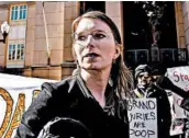  ?? JAHI CHIKWENDIU/THE WASHINGTON POST ?? Chelsea Manning refused to testify before a grand jury on Friday, saying she morally objects to the legal process.