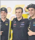  ?? FOTO: GETTY ?? Zarco, con Luthi y Rins en Sepang