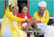  ?? Picture: FREDLIN ADRIAAN ?? GIRLS’ NIGHT: Fans, from left, Athini, Zinto, Tamara and Olwethu Mapuma and Musa Ngadlela enjoy a chat at the Boardwalk before Unathi Msengana’s ‘Brave, True and Strong’ album tour concert on Saturday CLOUD NINE: Uitenhage Rastafaria­ns, from left, Yvonne Brown, Maria Samson and Janine Butcher celebrate the ruling this week of the legalisati­on of the home use of dagga