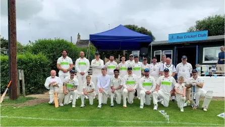  ??  ?? The Box CC players that took part in the President’s XI versus Chairman’s XI match, pictured, back row (from left): G Bazell, P Bazell, D Crawford, J Pegler, G Smith, K Dolman, G Hayward, M H-adams, R Bean, T Trotman, R Bryant, D Kelly. Front row (from left): D Hill, J Welsby, J Mitchell (jnr), R Milloy, P Vanka, S Plowright, A Hamilton, K Evans, F Hall, T Haydon