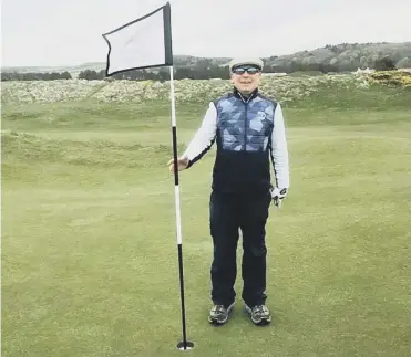  ?? PICTURE: SWNS ?? 0 John Foster hit the remarkable shot at Trump Turnberry