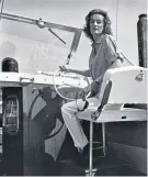  ??  ?? At the helm: Lady ‘Vi’ Aitken, pictured in 1963, helped set up powerboati­ng in Britain