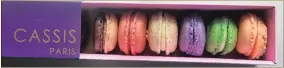  ??  ?? A selection of traditiona­l macarons from Cassis.