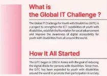  ?? CONTRIBUTE­D IMAGE ?? The infographi­c shows how the Global IT Challenge for Youth with Disabiliti­es program has helped boost the informatio­n technology skills of the youth with the sponsorshi­p of LG since 2011.