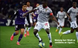  ??  ?? Malang Sarr fêtait sa centième en Ligue .