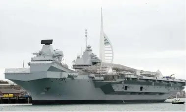  ?? ?? Almost 700 crew members are needed to operate HMS Prince of Wales