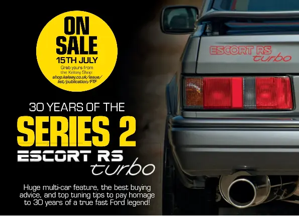 30 Years Of The Series 3 Escort Rs Turbo Pressreader