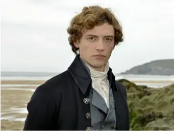  ?? (BBC) ?? Demelza's (played by Tomlinson) new admirer Hugh Armitage played by Josh Whitehouse in the upcoming series of 'Poldark'