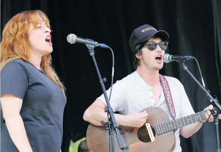  ?? JIM WELLS ?? Shovels & Rope join the Business Casual Jam at the Calgary Folk Music Festival on Sunday. Kerry Clarke, the fest’s artistic director, said getting the band to play at the festival had been on her wish list for five years.