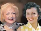  ?? Pioneers of Television Archives ?? Betty White now and in the 1950s.