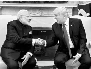  ??  ?? Prime Minister Narenda Modi with US President Donald Trump