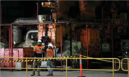  ?? Photograph: Dan Himbrechts/AAP ?? The Liddell power station in Muswellbro­ok, NSW shut one of its four units on 1 April. Prices for most of the national electricit­y market are running at double that promoted in the federal budget.