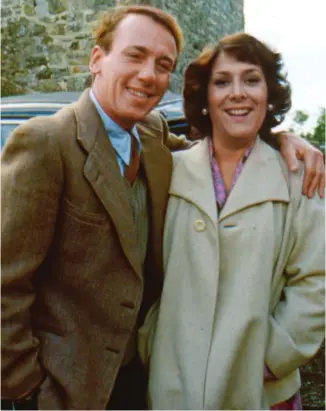  ??  ?? TV vet: As James Herriot with Lynda Bellingham as his on-screen wife Helen