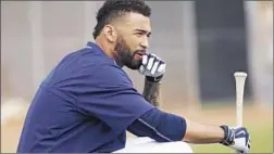  ?? Charlie Riedel
Associated Press ?? MATT KEMP has gone from boos in L.A. at a Clippers game to a warm welcome from the Padres, who have appreciate­d his leadership.