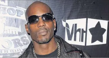  ?? Peter Kramer / Associated Press ?? DMX is on life support at White Plains Hospital after suffering a heart attack, according to his attorney, Murray Richman.