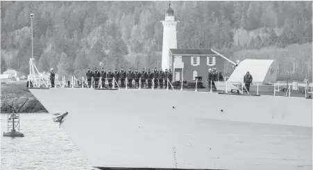  ??  ?? HMCS Ottawa leaves CFB Esquimalt on a nearly six-month deployment Monday.