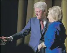  ?? | JULIE JACOBSON/ AP FILE PHOTO ?? Former President Bill Clinton will headline a Tuesday rally to benefit his wife at an Evanston synagogue.