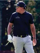  ?? ROB SCHUMACHER/USA TODAY SPORTS ?? Phil Mickelson played a practice round Tuesday at Augusta National as he’ll try to win his fourth Masters title this week.