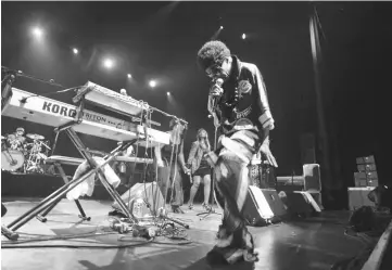  ??  ?? This file photo taken on July 23, 2007 shows US funk, soul and rock band “Sly (front) and the Family Stone” perform on the Olympia music hall stage, in Paris. — AFP photos