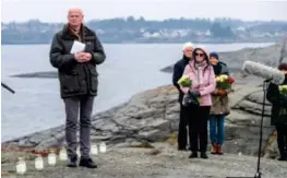  ?? JARLE AASLAND ?? Leder av «Kielland»-nettverket Odd Kristian Reme mener eksplosjon­ssporet bør avklares en gang for alle, gjerne av en ny granskings­kommisjon. Her er han ved 40 årsmarkeri­ngen for «Kielland»-ulykken ved monumentet «Brutt lenke» på Smiodden i Stavanger.