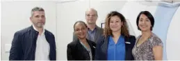  ?? Picture: SIVENATHI GOSA ?? FULLY OPERATIONA­L: At the launch of Cancercare Border Oncology Centre’s new linear accelerato­r machine are, back row, Jacques Snyman, and, front left, Hanif Hamdulay, Michelle Martin, Verschka Frantz and Rolene Wagner