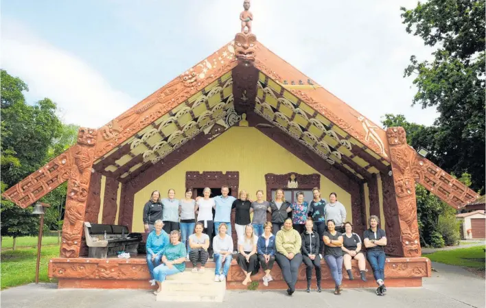  ?? Photos / Photosport ?? Coaches and mentors at the first Te Ha¯ paitanga residentia­l at Whakato¯ Marae in Manutuke near Gisborne in November 2020.