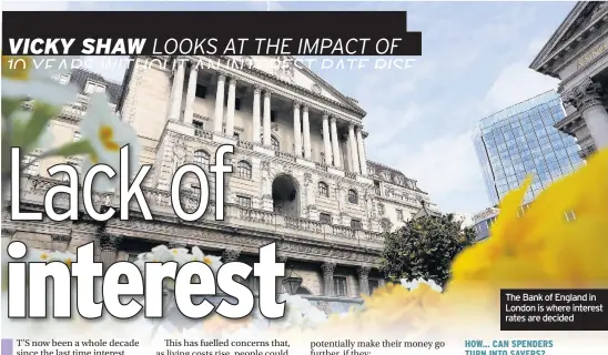  ??  ?? The Bank of England in London is where interest rates are decided