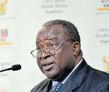  ?? Picture: GCIS ?? TOUGH TALK: Finance minister Tito Mboweni softened no blows during his emergency budget yesterday, painting a bleak picture of the next three years