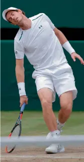  ??  ?? Injuries have hampered Andy Murray’s progress in recent times. —