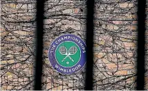  ?? GETTY IMAGES ?? The gates will be closed at Wimbledon this year, the event being cancelled for 2020.