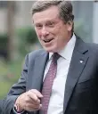  ?? PETER J. THOMPSON ?? Toronto Mayor John Tory says Amazon was “flattering” about the city’s talent base.