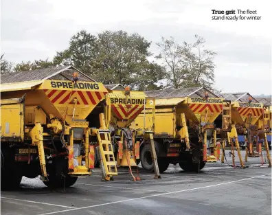  ??  ?? True grit The fleet stand ready for winter